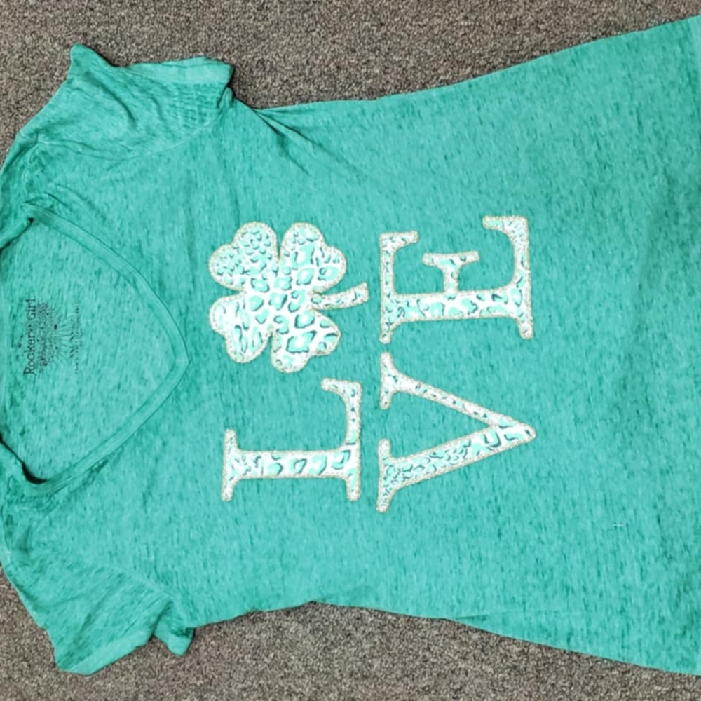 Y2K Rockergirl‎ Green Tshirt (JUNIORS)